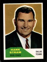 1960 Fleer #116 Hank STRAM/ Nmmt (Rc) Texans Hof *XR29038 - £57.19 GBP