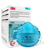 3M 1860 N95 Health Care Particulate Respirator and Surgical Mask, Case-120 Masks - $99.99