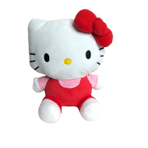 Hello Kitty Pink Red White 9in Plush Stuffed Animal Kids Coin Piggy Bank... - $14.84