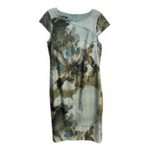 Bianca Womens Sheath Dress Floral Print Knee Length Cap Sleeve Stretch P... - £29.89 GBP