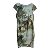 Bianca Womens Sheath Dress Floral Print Knee Length Cap Sleeve Stretch P... - £30.29 GBP