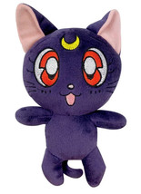Sailor Moon Luna Purple Cat 7&quot; Plush Doll Anime Licensed NEW - £14.57 GBP