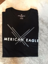 NWOT American Eagle Black Short Sleeve Crewneck T-shirt SZ M - £19.71 GBP