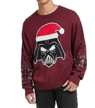 Darth Vader Santa Feo Suéter de Navidad Hombre Mediano Nuevo - £14.65 GBP