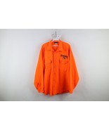 Vintage 90s Mens XL Pheasants Forever Hunting Button Shirt Blaze Orange USA - $69.25