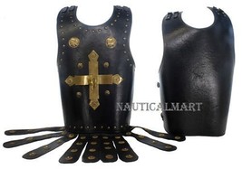 NauticalMart Mens Black Leather Breastplate - Armor Costume - £227.33 GBP