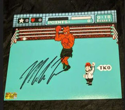 Mike Tyson Punch Out with Referee Nintendo autographed 8x10 photo with coa - £42.69 GBP