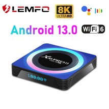 LEMFO 4G+64G Smart TV Box X88 Pro 13b Android 13 8K 4G 64G RK3528 WiFi6 Dual Wif - £32.10 GBP