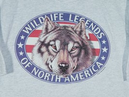 Vtg Hanes Wildlife Legends Of North America Wolf Wild Side T-Shirt XL NOS - $19.99