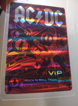 AC/DC Rock N Roll Train 2008 Tour Backstage Pass Laser Laminated VIP Hard Rock - £22.65 GBP