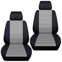 Front set car seat covers fits Ford EcoSport  2018-2020  black and silver - $72.99