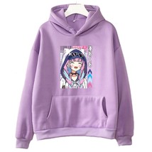 Minato Aqua  Hoive Hoodie Long Sleeve Nakiri Ayame Vr Sweatshirts Women  Printed - £52.93 GBP