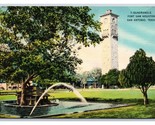 Fort Sam Houston Quadrangle San Antonio Texas TX UNP Linen Postcard N18 - $2.95