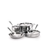 All-Clad D3 3-Ply Stainless Steel Cookware Set 7 Piece Induction Oven Br... - €419,44 EUR