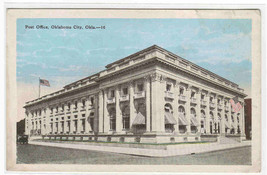 Post Office Oklahoma City OK 1920s postcard - $6.44