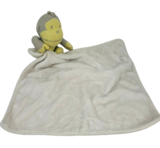 Baby Bum Knitted Grey + Yellow Monkey Security Blanket Stuffed Animal Plush Toy - $37.05