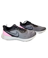 Nike Revolution 5 BQ3207 004 Size 12 Black Pink Grey Running Womens - £22.37 GBP