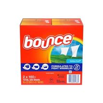 Bounce Fabric Softener Dryer Sheet Outdoor Fresh, 160 Sheets (Pack of 2) - £10.83 GBP
