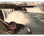 Birds Eye View From Upper Bridge Niagara Falls NY New York DB Postcard T20 - $2.92
