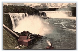 Birds Eye View From Upper Bridge Niagara Falls NY New York DB Postcard T20 - £2.33 GBP