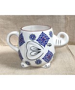 Royal 3D Hand Painted Elephant Coffee Mug Cup Whimsical Boho Animal Lovers - $12.87