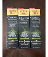 3 Burt&#39;s Bees Charcoal + Whitening Fluoride-Free Toothpaste Zen Peppermi... - $12.19