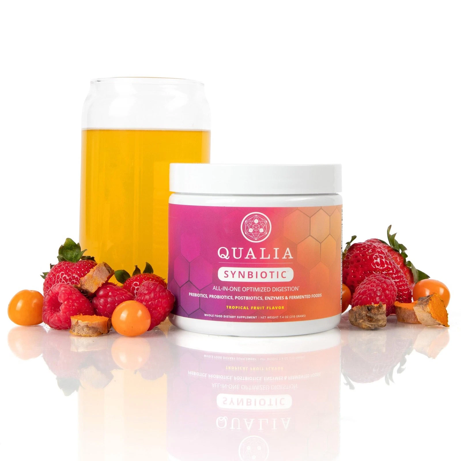 QUALIA Synbiotic All-In-One Optimized Digestion (Tropical Fruit Flavor) ... - $92.35 CAD