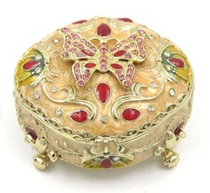 Sorelle Hand Crafted Butterfly Hinged Trinket Box - £15.78 GBP