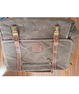 Laptop Messenger bag for Mens 15.6 Inch, Waterproof Vintage Genuine Brown - $94.78 CAD