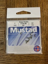 Mustad Snap Hooks Size 2-Brand New-SHIPS N 24 HOURS - £11.77 GBP