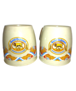 2 Ulmer Gold Ochsen Ulm German Beer Steins - $28.50