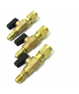 3pc HVAC A/C Straight SHUT-OFF  Ball Valve Adapter For R134a R22 R12 R41... - $20.56