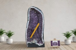 24” Tall Deep Purple Amethyst Cathedral Geode 14” Wide Mined In Brazil(58.5Kg) - £5,033.88 GBP
