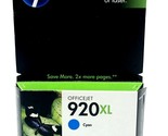 HP 920XL cyan office jet ink cartridge Expiration August 2011 - £7.85 GBP