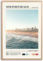 Newport Beach Poster Newport Beach Wall Decor California Poster Print Beach - $44.99
