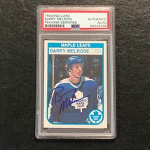 1982 O-Pee-Chee #328 Barry Melrose Signed Card AUTO PSA slabbed Maple Leafs - £47.54 GBP