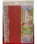 Hot off the Press Merry &amp; Bright artful card kit - New - £5.50 GBP