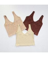 Aura Ribbed Stretch Cropped Tank Tops Lot of 3 S M 4 6 8 10 Yoga Workout... - $17.81