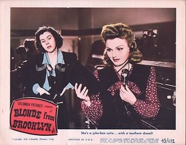 Blonde from Brooklyn Lobby Card-1945-Lynn Merrick - $38.41