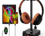 Headphone Stand With Usb Charger Desktop Gaming Headset Holder Hanger Wi... - $39.99