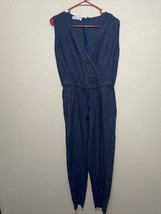 Charlotte &amp; louis 100% linen Sleeveless Jumpsuit sz S NEW - £45.81 GBP