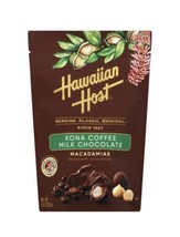 Hawaiian host kona coffee chocolate macadamias 8 oz bag (Pack of 4) - £94.05 GBP