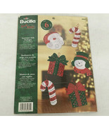 Plaid bucilla kwik kraft snowman with packages felt ornaments kit 85035 - £15.58 GBP