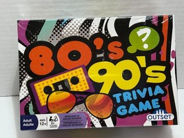 80&#39;s 90&#39;s Trivia Game Retro Pop Culture Cards Family Music TV Sports Mov... - £6.73 GBP