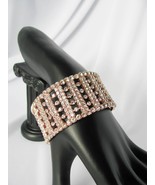 Wedding Bracelet, Rose Gold, Rhinestone Bracelet, Bridal Bracelet, Brace... - $492.14 MXN
