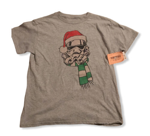 Star Wars Christmas T-Shirt Stormtrooper Santa Kids Size Small - $7.22