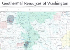 Geologic Map: Geothermal Resources of Washington - £13.34 GBP
