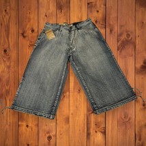 NWT Regal Mens Jeans Size 36 Baggy Wide Leg 90s Y2K Cholo Light Wash Black - £35.56 GBP