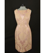 Vintage Rosy Peach Pink Floral Patterned Sleeveless Shift Dress - $69.35 CAD