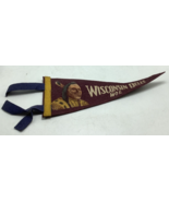 Vintage 1960&#39;s Wisconsin Dells Souvenir Felt Pennant - 12&quot; Rare Chief In... - $89.22 CAD